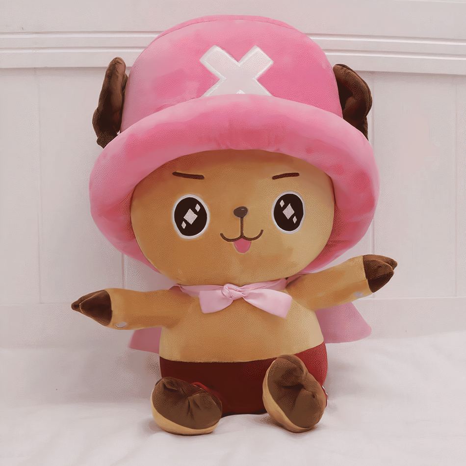 Peluche One Piece Tony Chopper rose doux câlin enfant 35cm La compagnie de la peluche