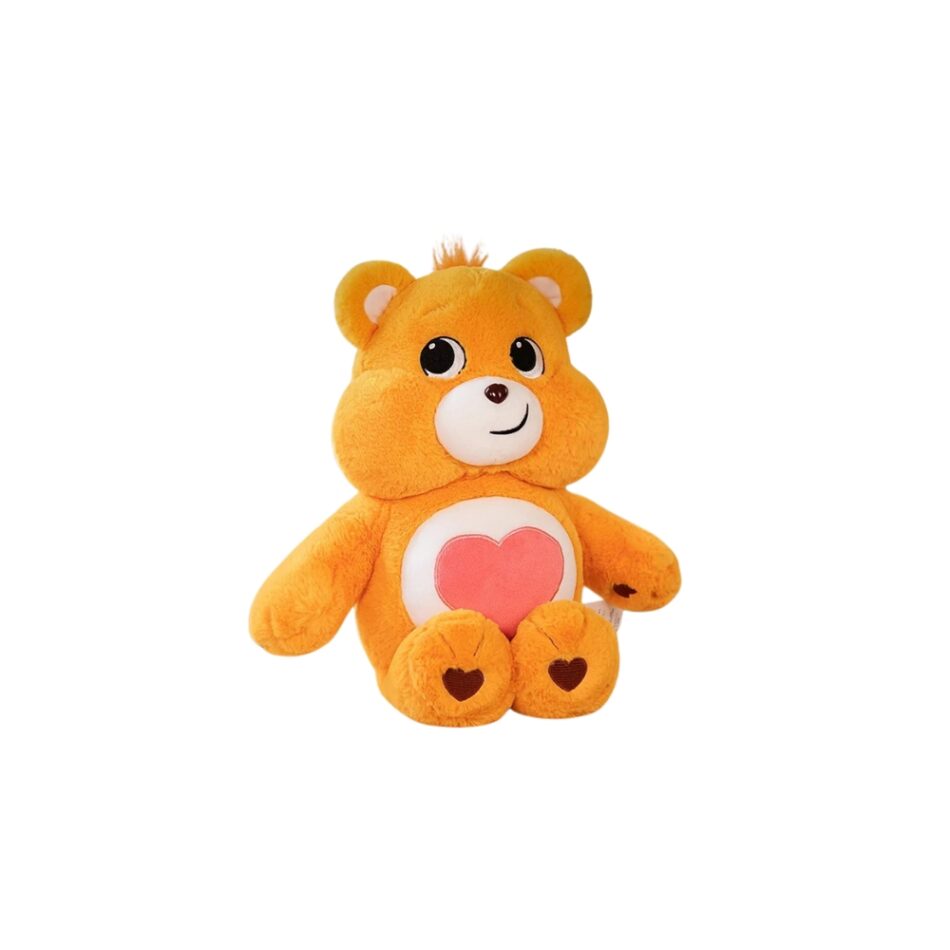 Peluche oreiller Bisounours doux câlin enfant coloré 33-cm / Orange La compagnie de la peluche