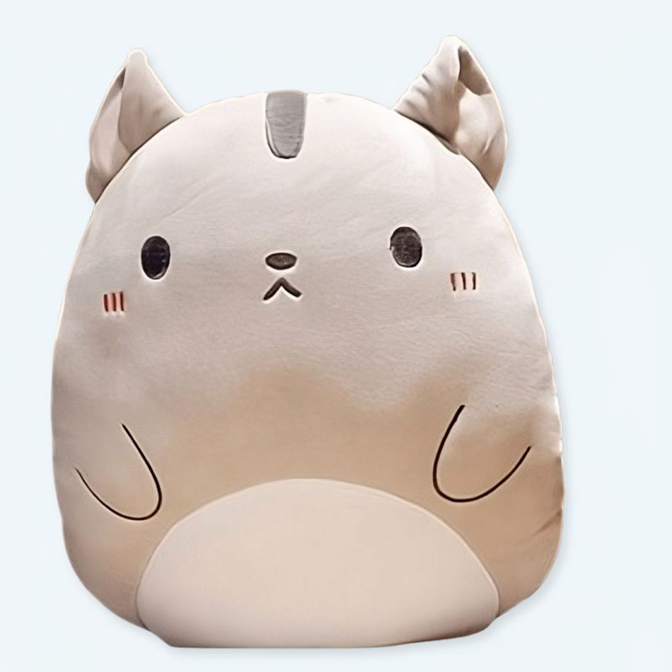 Peluche oreiller chat doux mignon pour détente maison La compagnie de la peluche