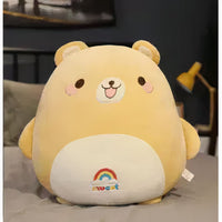 Peluche ours arc-en-ciel douce colorée enfant câlin La compagnie de la peluche