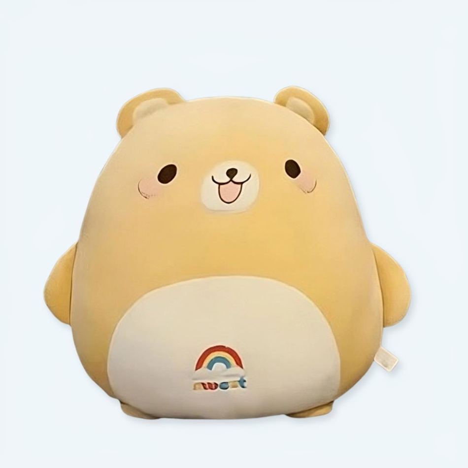 Peluche ours arc-en-ciel douce colorée enfant câlin La compagnie de la peluche