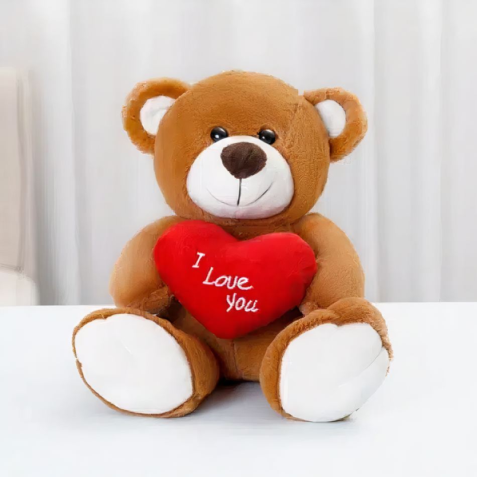 Peluche ours brun câlin doux enfant chambre cosy La compagnie de la peluche