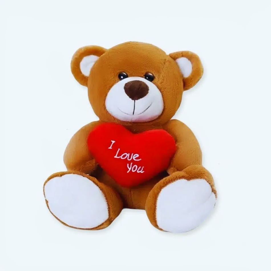 Peluche ours brun câlin doux enfant chambre cosy La compagnie de la peluche