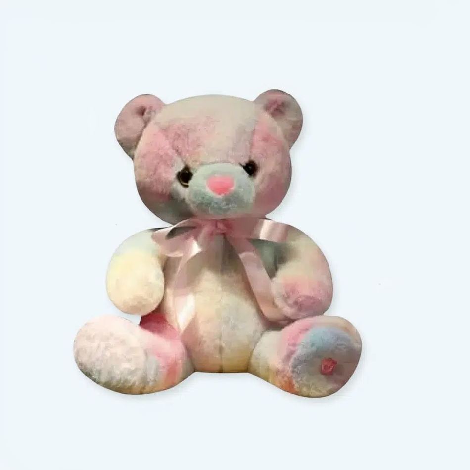 Peluche ours colorée veilleuse douce chambre enfant La compagnie de la peluche