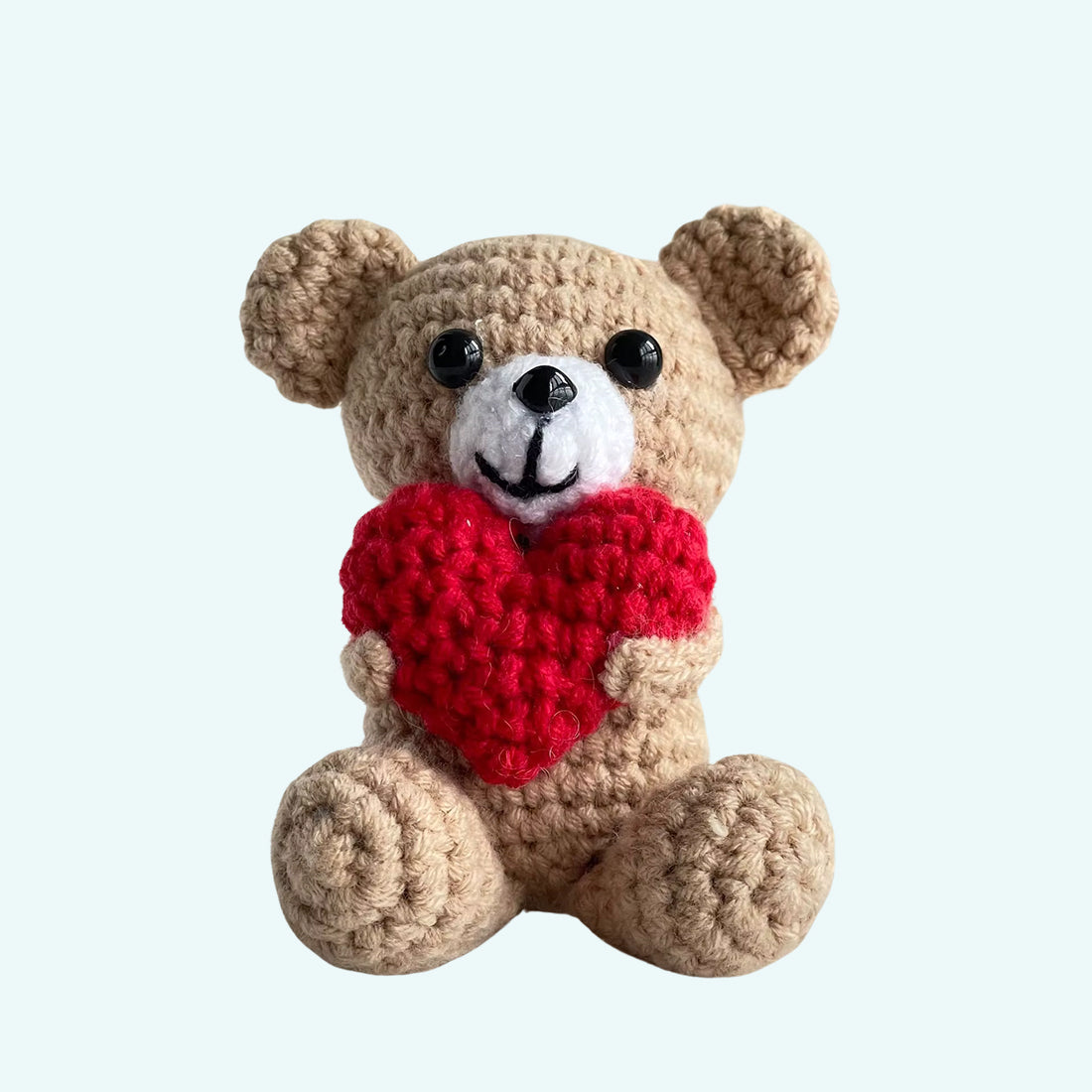 Peluche ours crochet cœur doux cadeau romantique La compagnie de la peluche