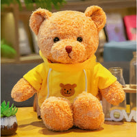 Peluche ours doux avec pull confortable câlin chaleureux La compagnie de la peluche