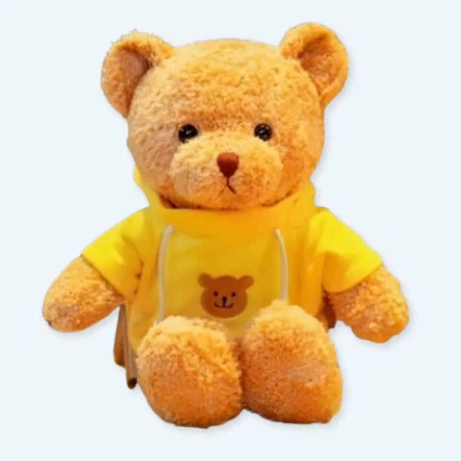 Peluche ours doux avec pull confortable câlin chaleureux La compagnie de la peluche