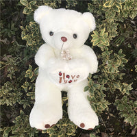 Peluche ours en peluche douce câline enfant poilu blanc / 70cm La compagnie de la peluche