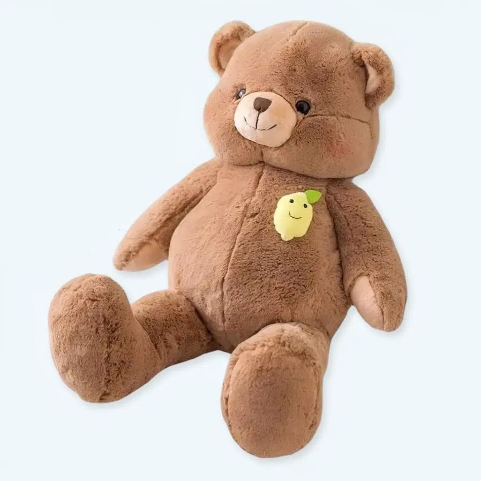 Peluche ours géant marron doux câlin chaleureux hiver 100cm La compagnie de la peluche