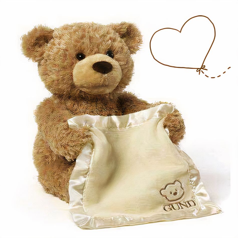 Peluche ours interactif doux câlin enfant ludique La compagnie de la peluche