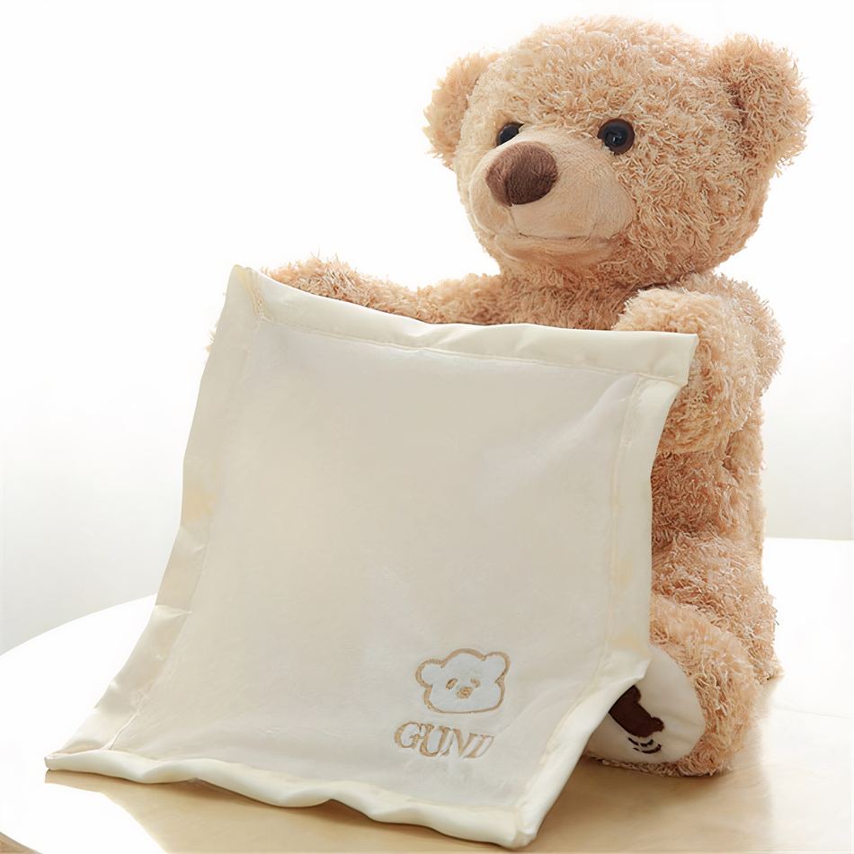 Peluche ours interactif doux câlin enfant ludique La compagnie de la peluche