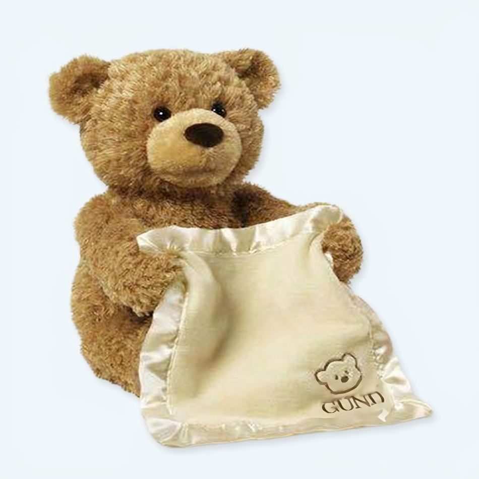 Peluche ours interactif doux câlin enfant ludique La compagnie de la peluche