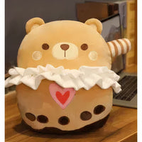 Peluche ours joyeux doux câlin univers enfant chaleureux La compagnie de la peluche