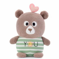 Peluche ours marron doux enfant câlin pelucheur La compagnie de la peluche