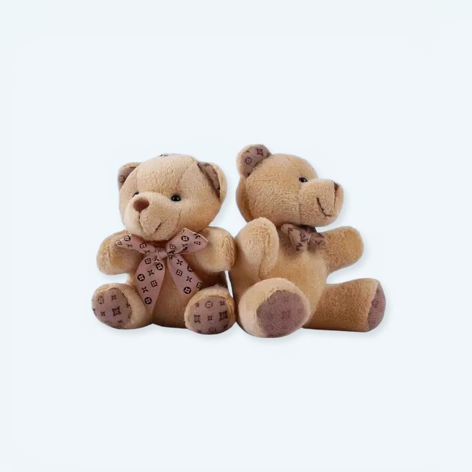 Peluche ours marron porte-clés mignon doux accessoire La compagnie de la peluche