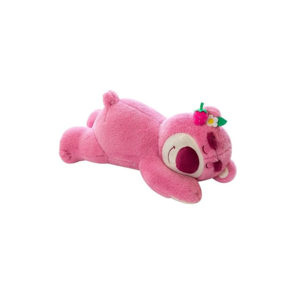 Peluche ours rose oreiller doux câlin chambre enfant 40-cm / rose La compagnie de la peluche