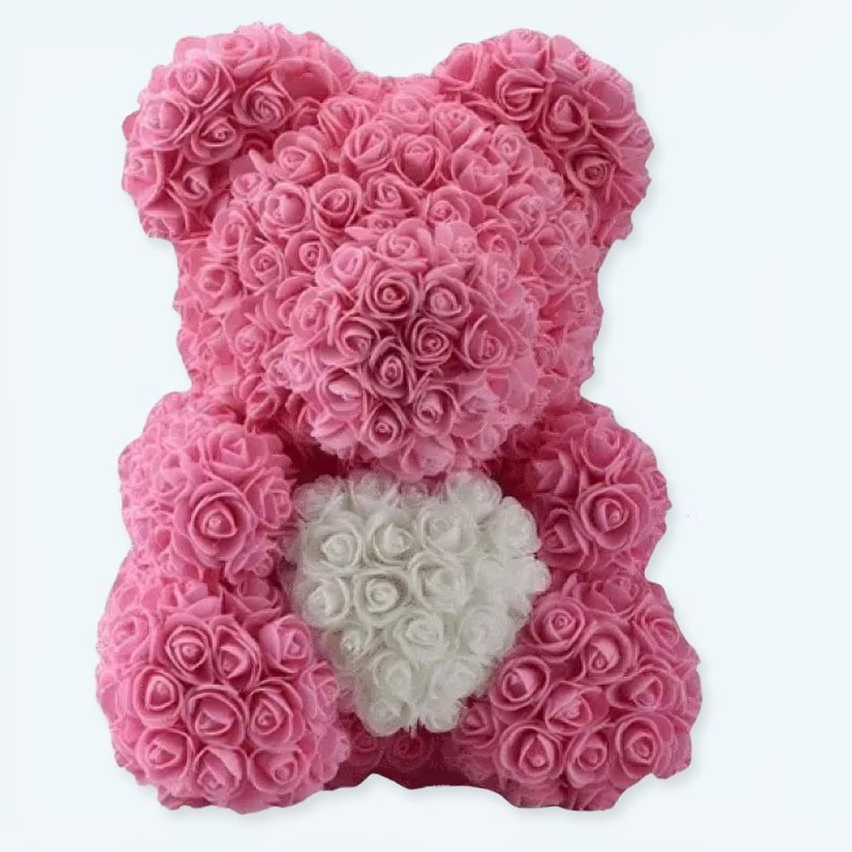 Peluche ours roses doux collection collector câlin La compagnie de la peluche