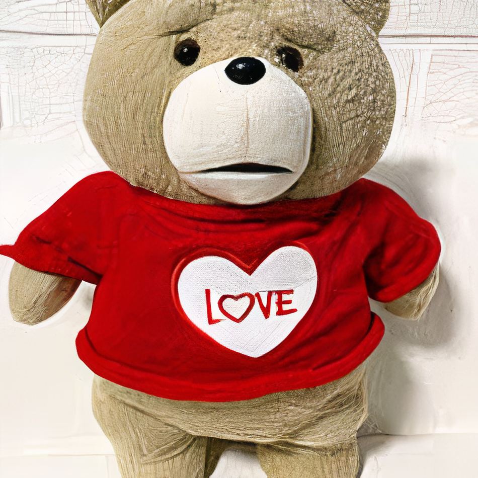 Peluche ours Ted Love douce câline enfant cadeau La compagnie de la peluche