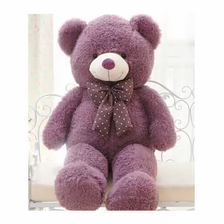 Peluche ours violet géant doux câlin chambre enfant La compagnie de la peluche