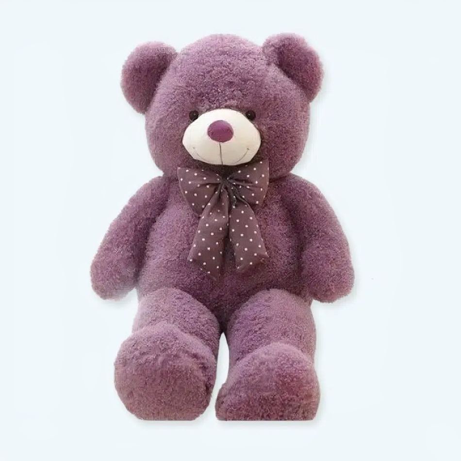 Peluche ours violet géant doux câlin chambre enfant La compagnie de la peluche