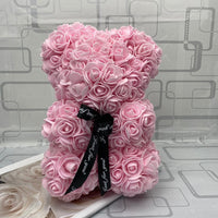 Peluche ourson en rose bicolore Saint-Valentin