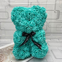 Peluche ourson en rose Saint-Valentin Bleu tiffany / Sans boîte