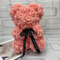 Peluche ourson en rose Saint-Valentin Saumon / Sans boîte