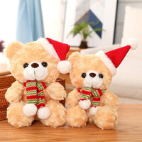 Peluche ourson noël avec un bonnet rouge
