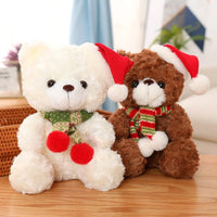 Peluche ourson noël avec un bonnet rouge