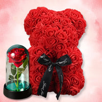 Peluche ourson rose amour romantique cadeau éternel La compagnie de la peluche