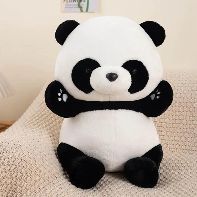 Peluche panda assise et joyeuse 45cm