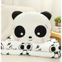Peluche panda doux câlin avec couverture chaleureuse La compagnie de la peluche