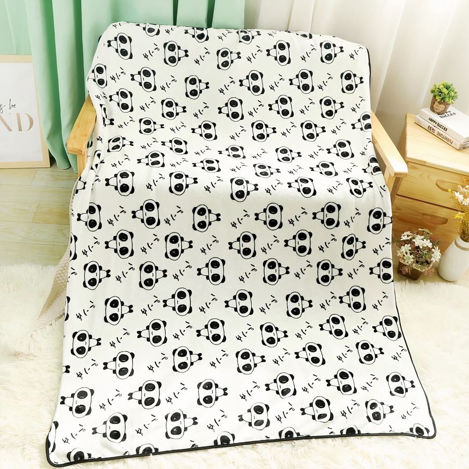 Peluche panda doux câlin avec couverture chaleureuse La compagnie de la peluche
