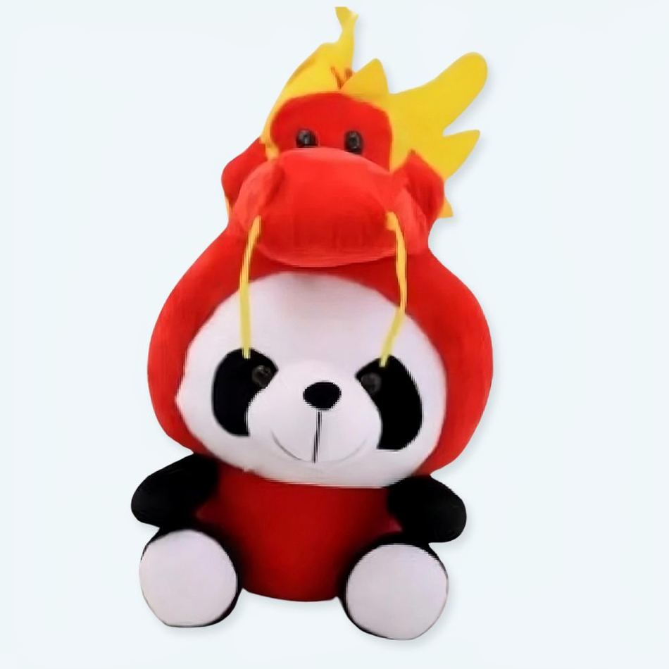 Peluche panda dragon douce câline déguisement enfant 20cm La compagnie de la peluche