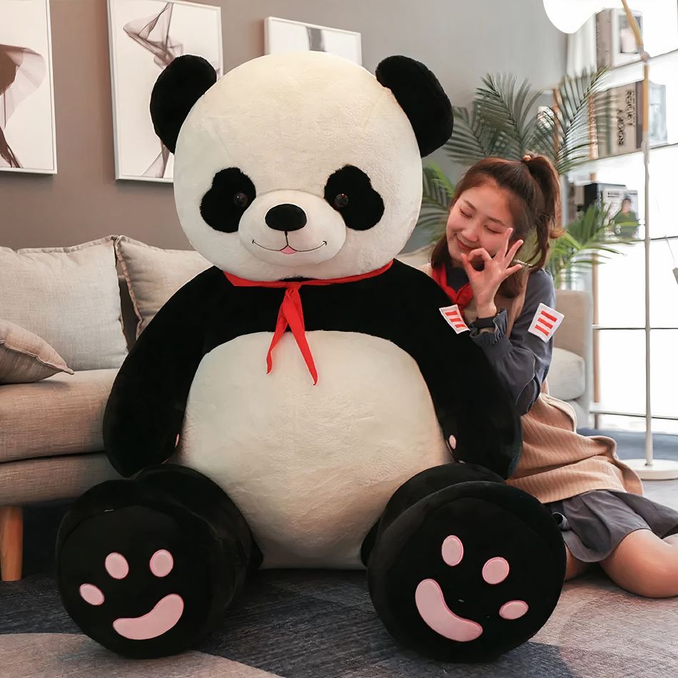 Peluche Panda géant scout doux compagnon câlin enfant La compagnie de la peluche