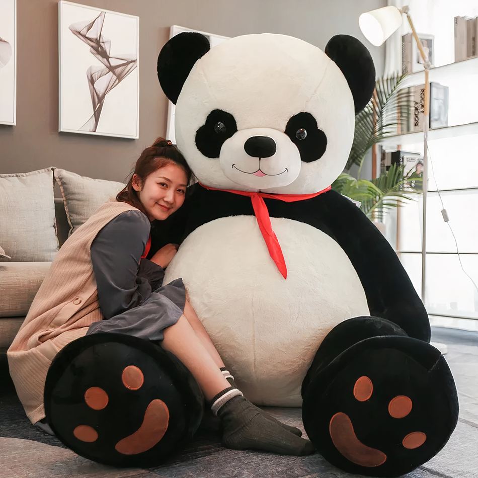 Peluche Panda géant scout doux compagnon câlin enfant La compagnie de la peluche