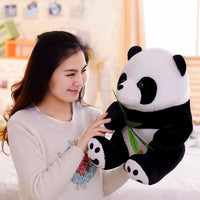 Peluche panda gourmand doux animal câlin enfant La compagnie de la peluche