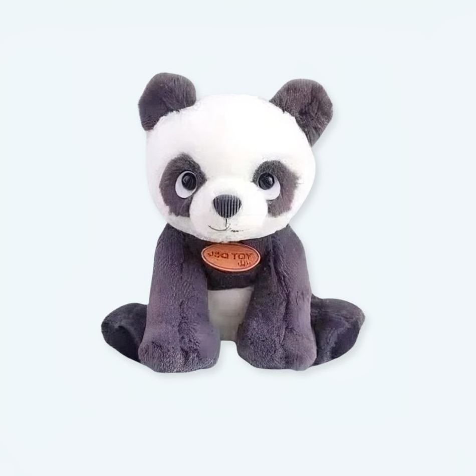 Peluche panda noir blanc câlin enfant doux cocooning La compagnie de la peluche