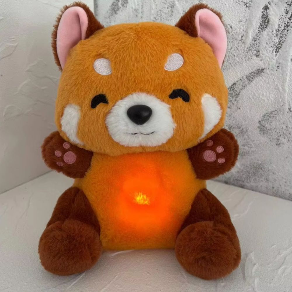 Peluche panda roux doux berceuse apaisante nuit paisible La compagnie de la peluche