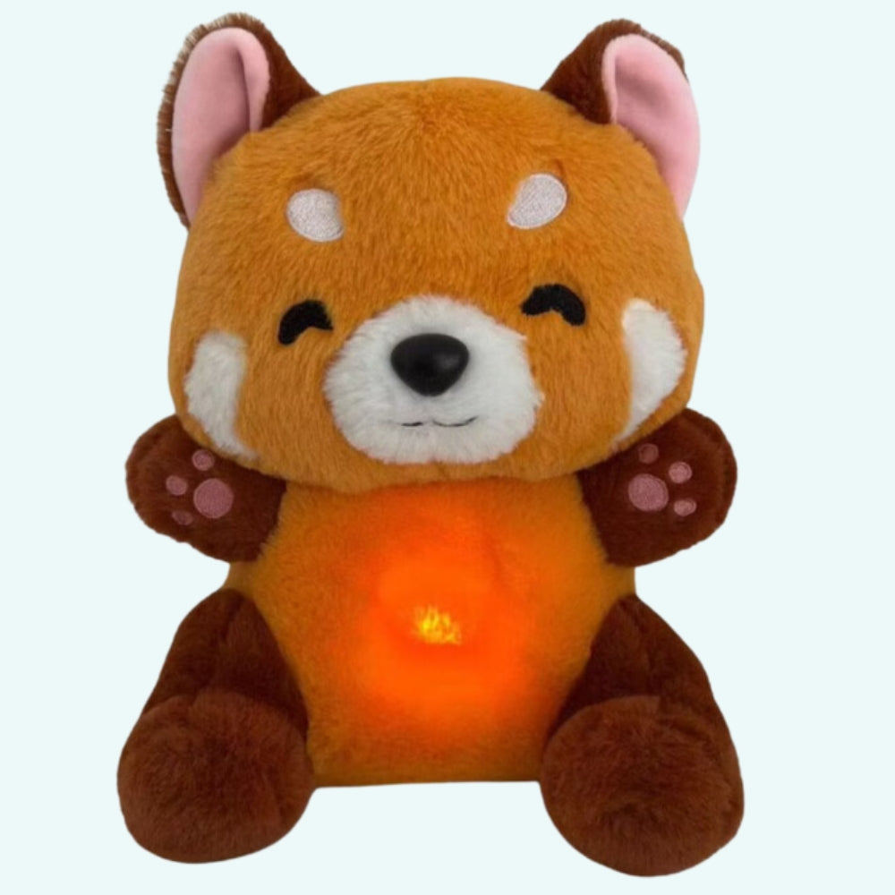 Peluche panda roux doux berceuse apaisante nuit paisible La compagnie de la peluche