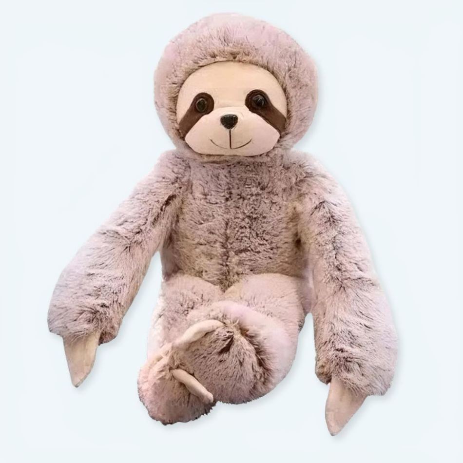 Peluche paresseux câlin moelleux animal détente maison 70cm La compagnie de la peluche