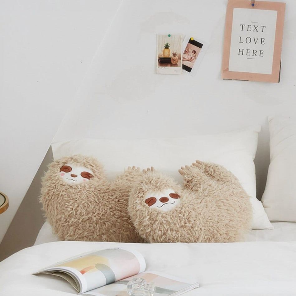 Peluche paresseux cœur enfant doux confortable câlin La compagnie de la peluche