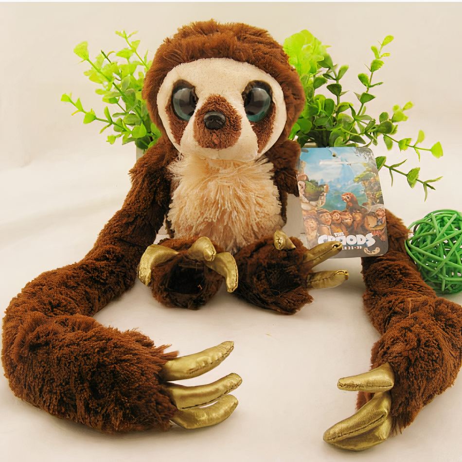 Peluche paresseux doux jungle aux longs bras câlins La compagnie de la peluche