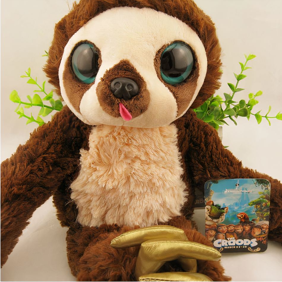 Peluche paresseux doux jungle aux longs bras câlins La compagnie de la peluche