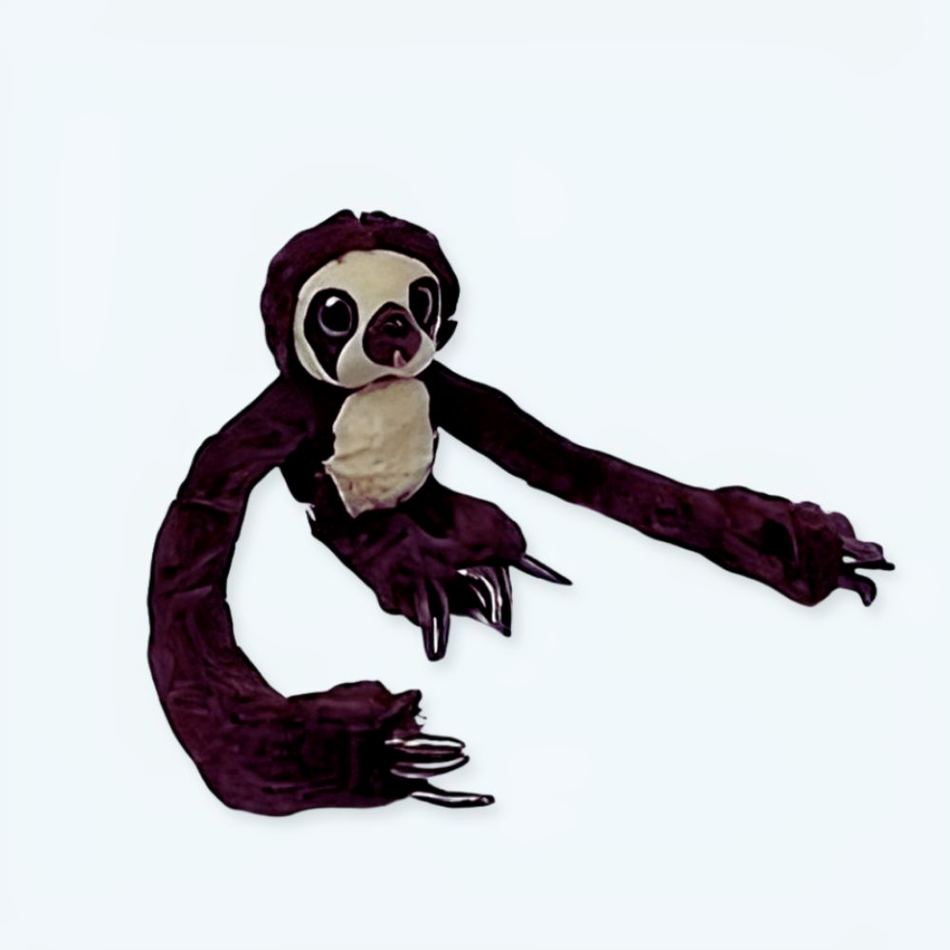 Peluche paresseux doux jungle aux longs bras câlins La compagnie de la peluche