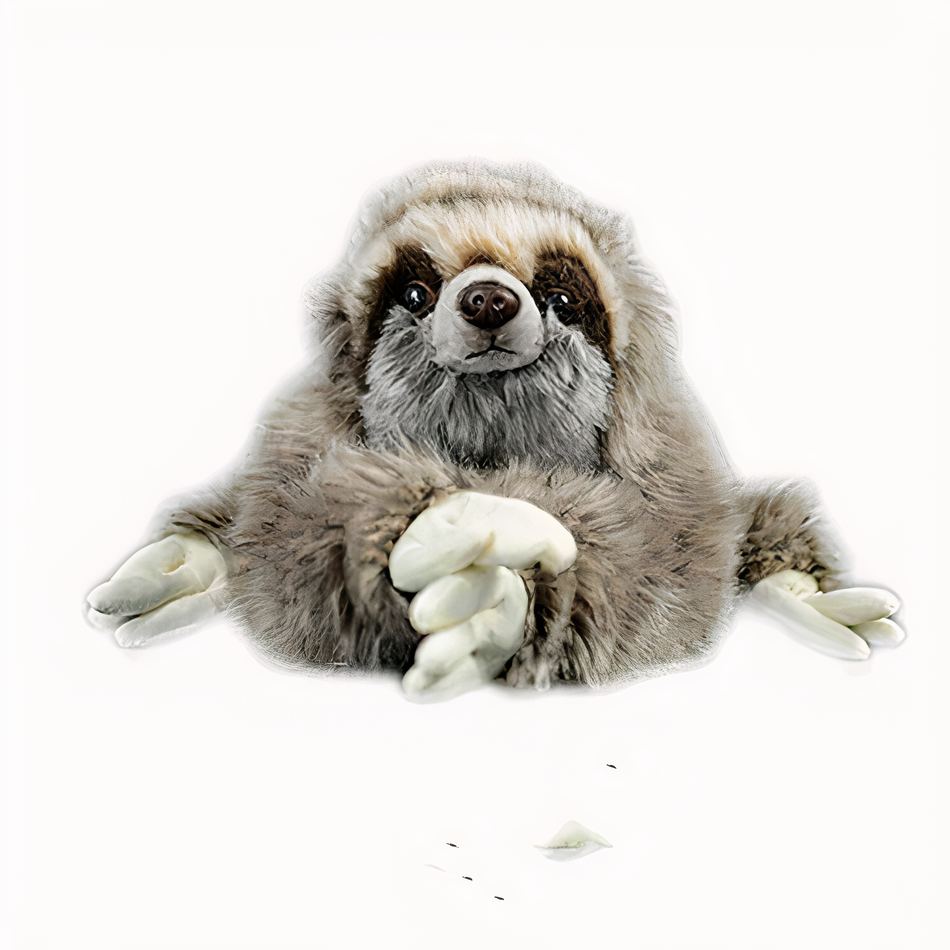 Peluche paresseux doux poilu câlin enfant forêt La compagnie de la peluche