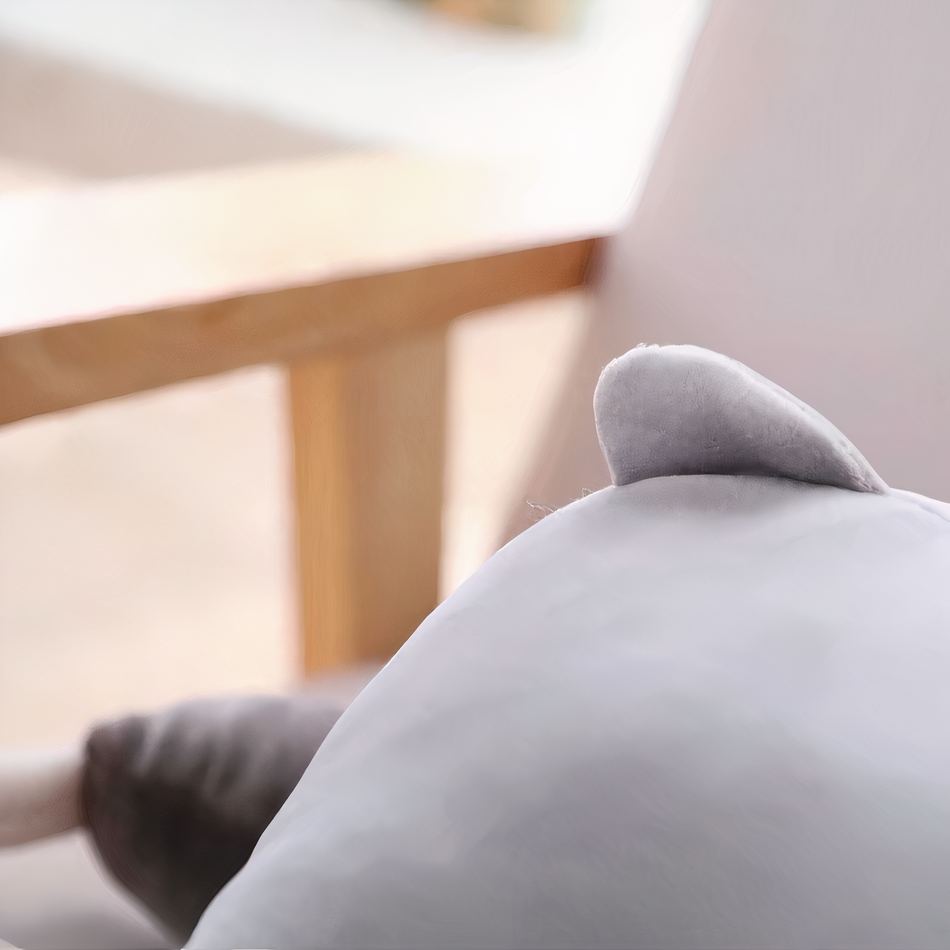 Peluche paresseux gris doux enfant cocooning hiver La compagnie de la peluche