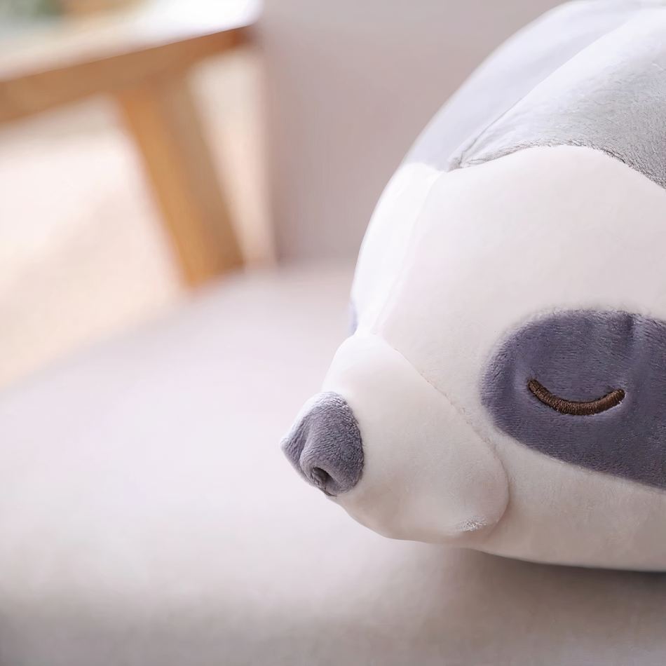 Peluche paresseux gris doux enfant cocooning hiver La compagnie de la peluche