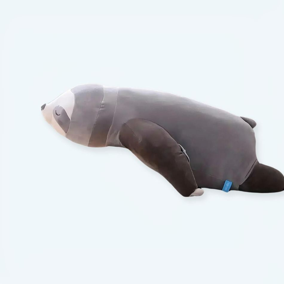 Peluche paresseux gris doux enfant cocooning hiver La compagnie de la peluche