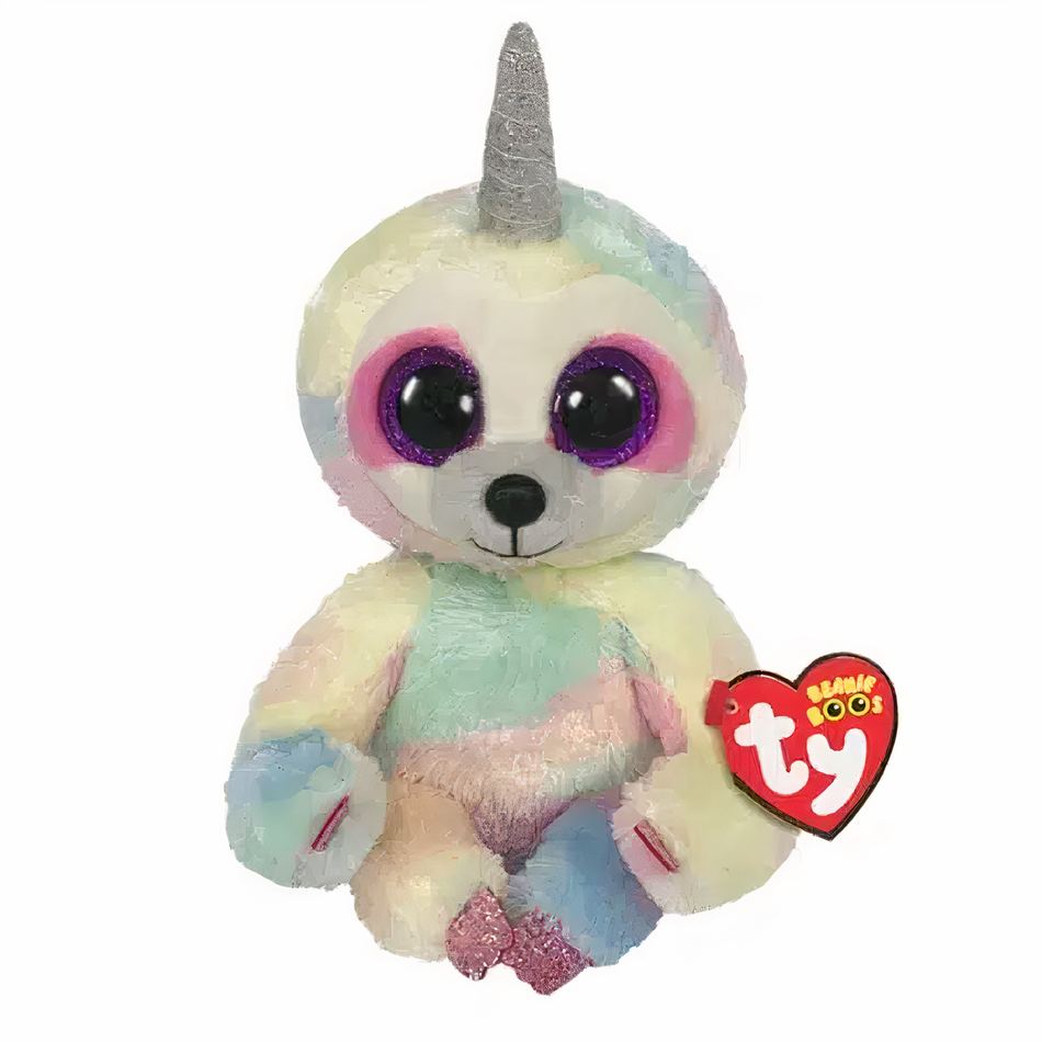 Peluche paresseux licorne douce arc-en-ciel câlin La compagnie de la peluche